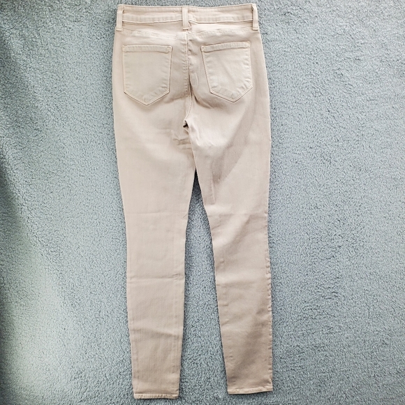 L'AGENCE Marguerite Skinny High Rise Jeans Biscuit - Picture 7 of 13